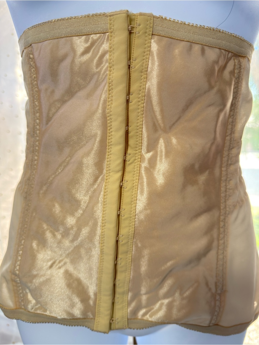 Unique Vintage Beige/Nude Waist Shaper Corset - Picture 2 of 5